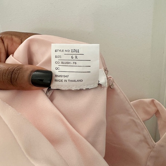 Alfred Sung Satin twill halter neck gown - Picture 9 of 9